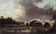 Canaletto Old Walton Bridge ff painting