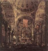 Canaletto San Marco: the Interior f Spain oil painting artist