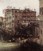 Canaletto The Rio dei Mendicanti (detail) oil painting