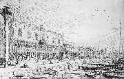 Canaletto Venice: Riva degli Schiavoni ff Spain oil painting reproduction