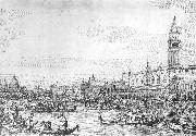 Canaletto Venice: The Canale di San Marco with the Bucintoro at Anchor f Spain oil painting artist