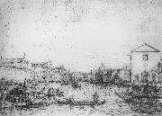 Canaletto Grand Canal: Looking North-East from Santa Croce to San Geremia vf Spain oil painting artist