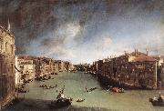 Canaletto Grand Canal, Looking Northeast from Palazo Balbi toward the Rialto Bridge painting