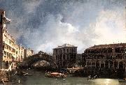 Canaletto The Grand Canal near the Ponte di Rialto sdf oil painting reproduction