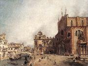Canaletto Santi Giovanni e Paolo and the Scuola di San Marco fdg oil painting reproduction