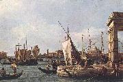 Canaletto La Punta della Dogana (Custom Point) dfg oil painting