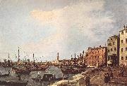 Canaletto Riva degli Schiavoni - west side dfg painting