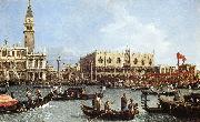 Canaletto Return of the Bucentoro to the Molo on Ascension Day d Spain oil painting reproduction