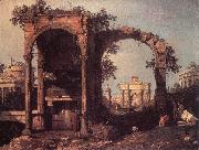Canaletto Capriccio: Ruins and Classic Buildings ds Spain oil painting artist
