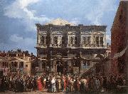 Canaletto The Feast Day of St Roch fd painting