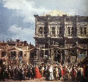 Canaletto The Feast Day of St Roch (detail) f Spain oil painting artist