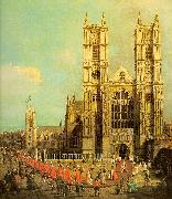 Canaletto Westminster Abbey with a Procession of the Knights of Bath Spain oil painting reproduction