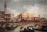 Canaletto The Bucintore Returning to the Molo on Ascension Day oil painting reproduction
