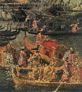 Canaletto Arrival of the French Ambassador in Venice (detail) d Spain oil painting artist