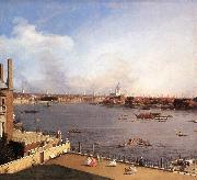 Canaletto London: The Thames and the City of London from Richmond House g painting