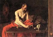 Caravaggio St Jerome dsf Spain oil painting artist