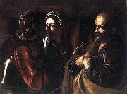 Caravaggio The Denial of St Peter dfg Spain oil painting artist