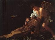Caravaggio St.Francis in Ecstasy Spain oil painting artist