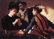 Caravaggio The Cardsharps f Spain oil painting artist