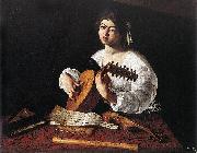 Caravaggio The Lute Player f Spain oil painting artist