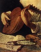 Caravaggio Lute Player (detail) gg oil