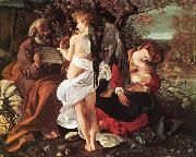 Caravaggio Rest on Flight to Egypt ff Spain oil painting reproduction