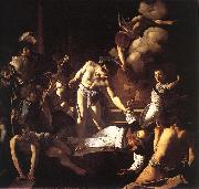 Caravaggio The Martyrdom of St Matthew Spain oil painting artist