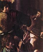 Caravaggio The Martyrdom of St Matthew (detail) fg painting