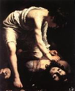 Caravaggio David fgfd Spain oil painting artist