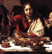 Caravaggio Supper at Emmaus (detail) fg oil