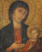 Cimabue The Madonna in Majesty (detail) fgjg painting
