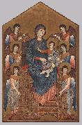 Cimabue Virgin Enthroned with Angels dfg Spain oil painting artist