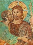 Cimabue The Capture of Christ (detail) fdg oil