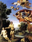 Domenichino Adam and Eve sfw painting