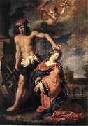 GUERCINO Martyrdom of St Catherine sdg Spain oil painting artist