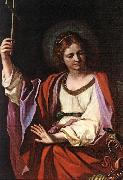 GUERCINO St Marguerite sdg painting