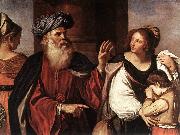 GUERCINO Abraham Casting Out Hagar and Ishmael sg Spain oil painting artist