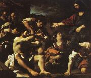 GUERCINO Raising of Lazarus hjf oil
