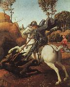 Raphael St.George and the Dragon painting