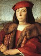 Raphael Portrait of a Man with an Apple oil