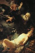 Rembrandt The Sacrifice of Isaac Spain oil painting artist