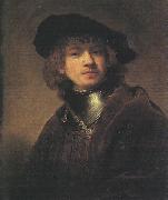 Rembrandt Self Portrait as a Young Man Spain oil painting artist