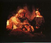 Rembrandt Jacob's Blessing Spain oil painting reproduction