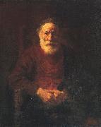 Rembrandt Portrait of an Old Jewish Man Spain oil painting artist