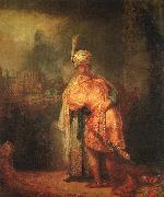 Rembrandt David's Farewell to Jonathan Spain oil painting artist