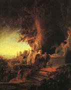 Rembrandt The Risen Christ Appearing to Mary Magdalen oil painting reproduction