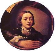 PARMIGIANINO Self-portrait in a Convex Mirror a Spain oil painting artist