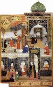 Bihzad A dervish begs to be admitted in the mosque Spain oil painting artist