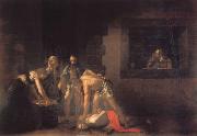 Caravaggio The Beheanding of tst john the baptist painting