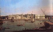 Canaletto Greenwich Hospital from the North Bank of the Thames painting